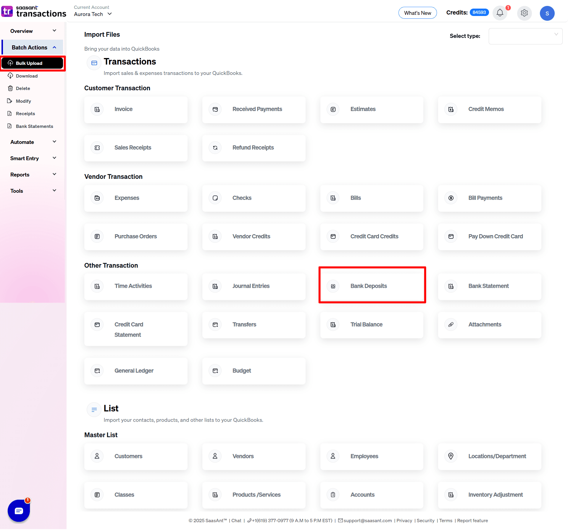 Bulk upload Deposits - SaasAnt Transactions Online.png