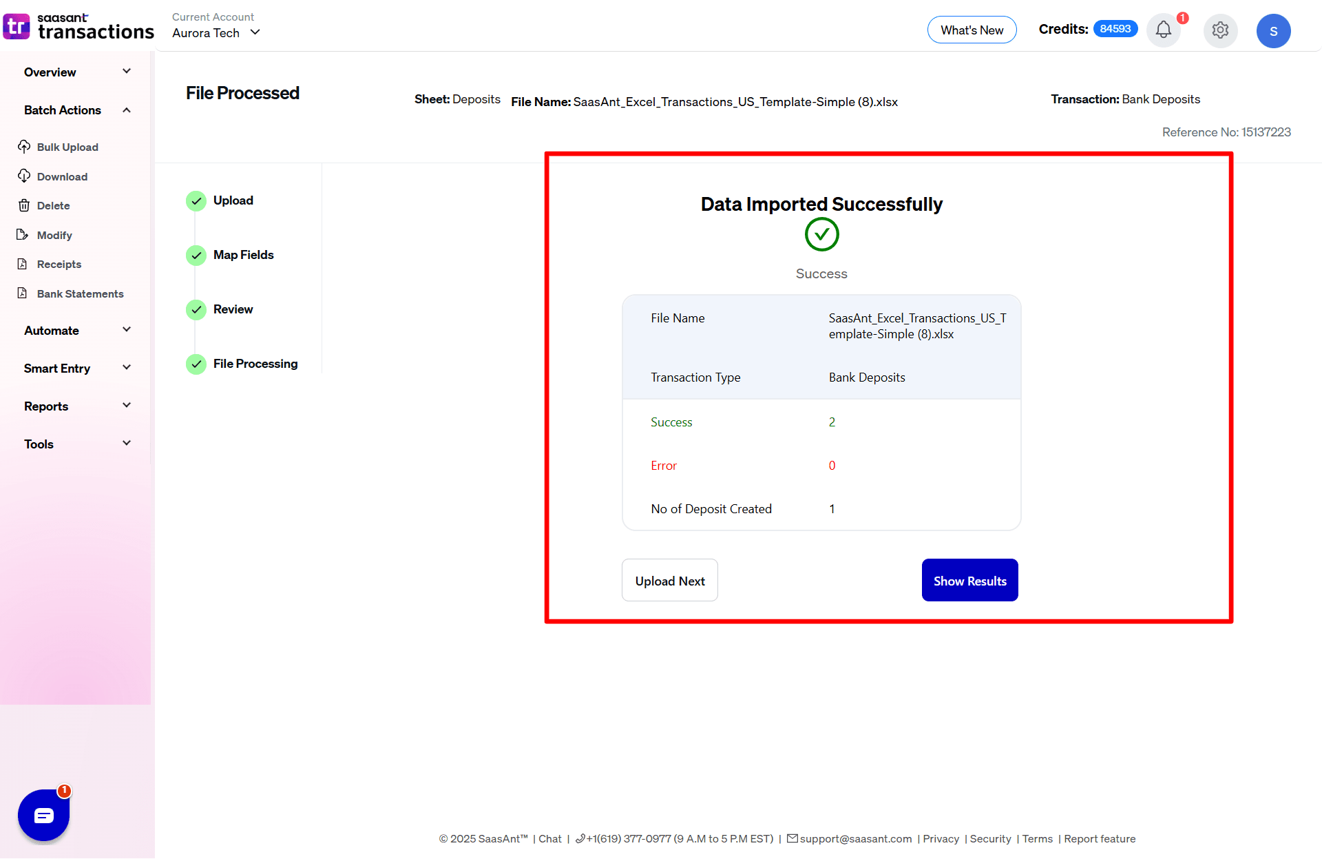 Success Import Desposits - SaasAnt Transactions Online.png