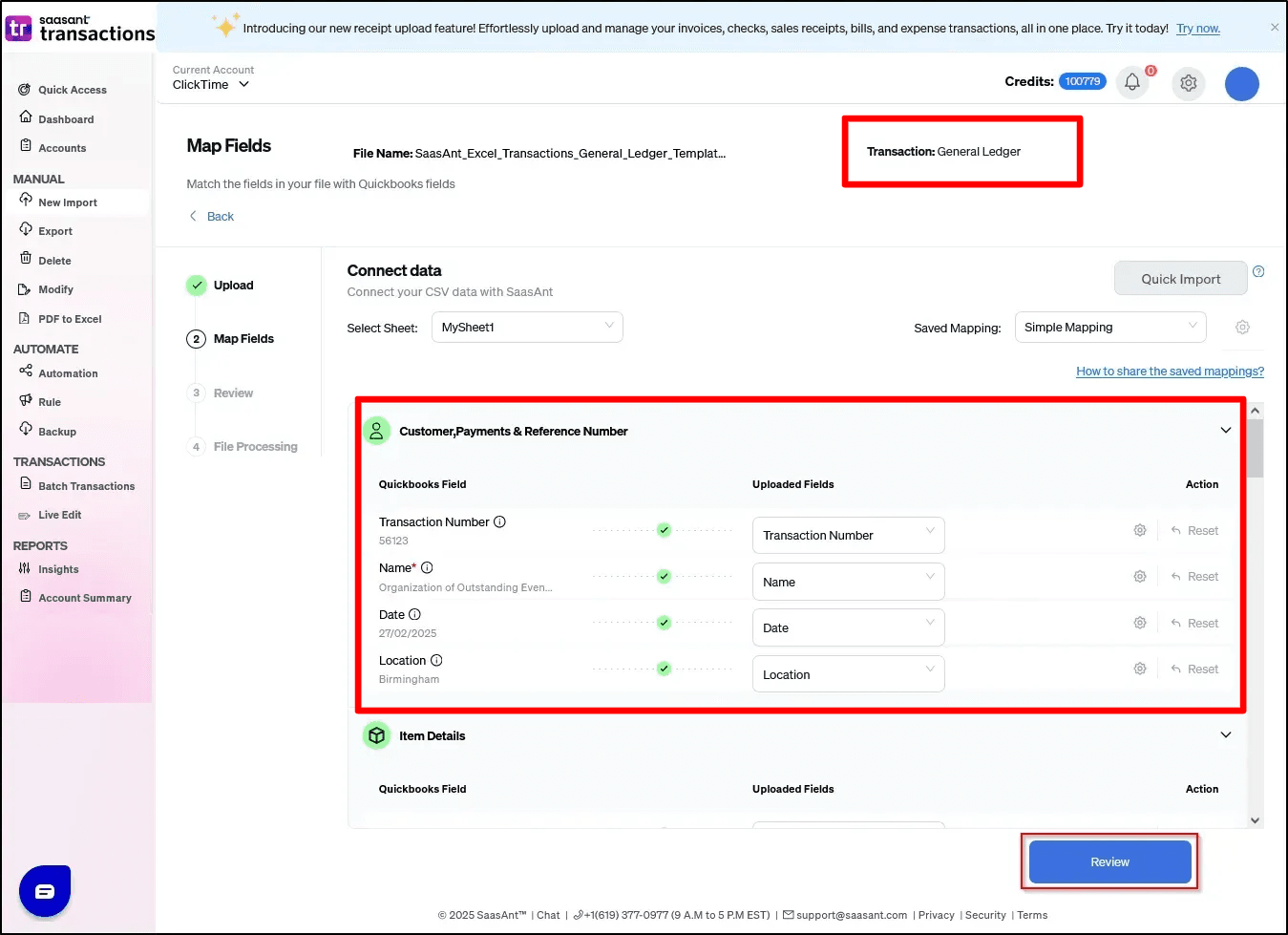 Mapping General Ledger - SaasAnt Transactions Online.png