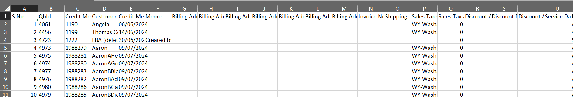 Excel Credit memo Download Success - SaasAnt Transactions online.png