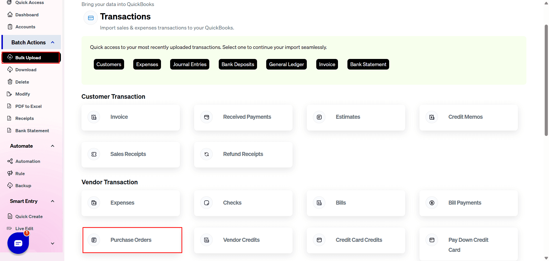 select Purchase order - saasant transactions online.png