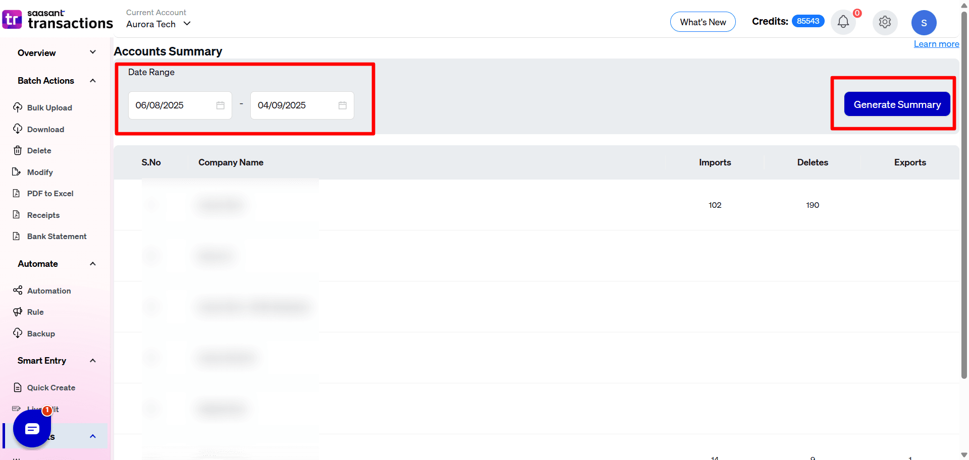 Accounts Summary - SaasAnt Transactions Online.png