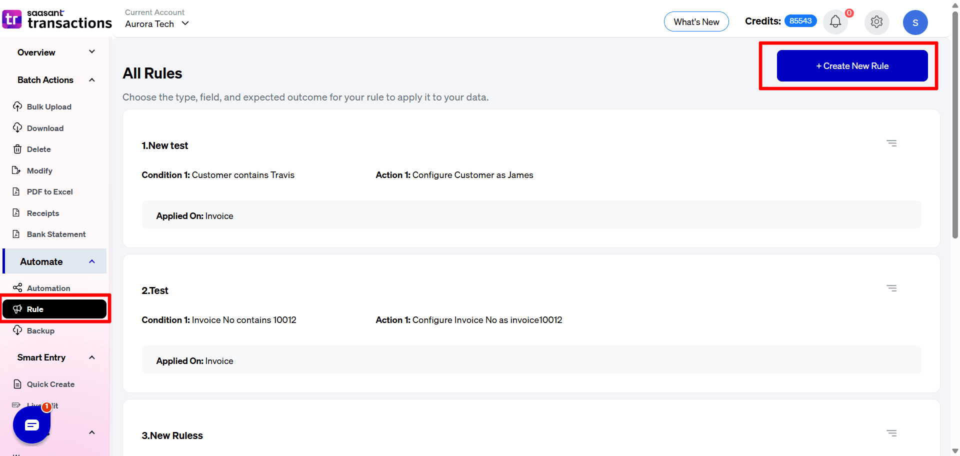 Create New Rule - SaasAnt Transactions Online.png