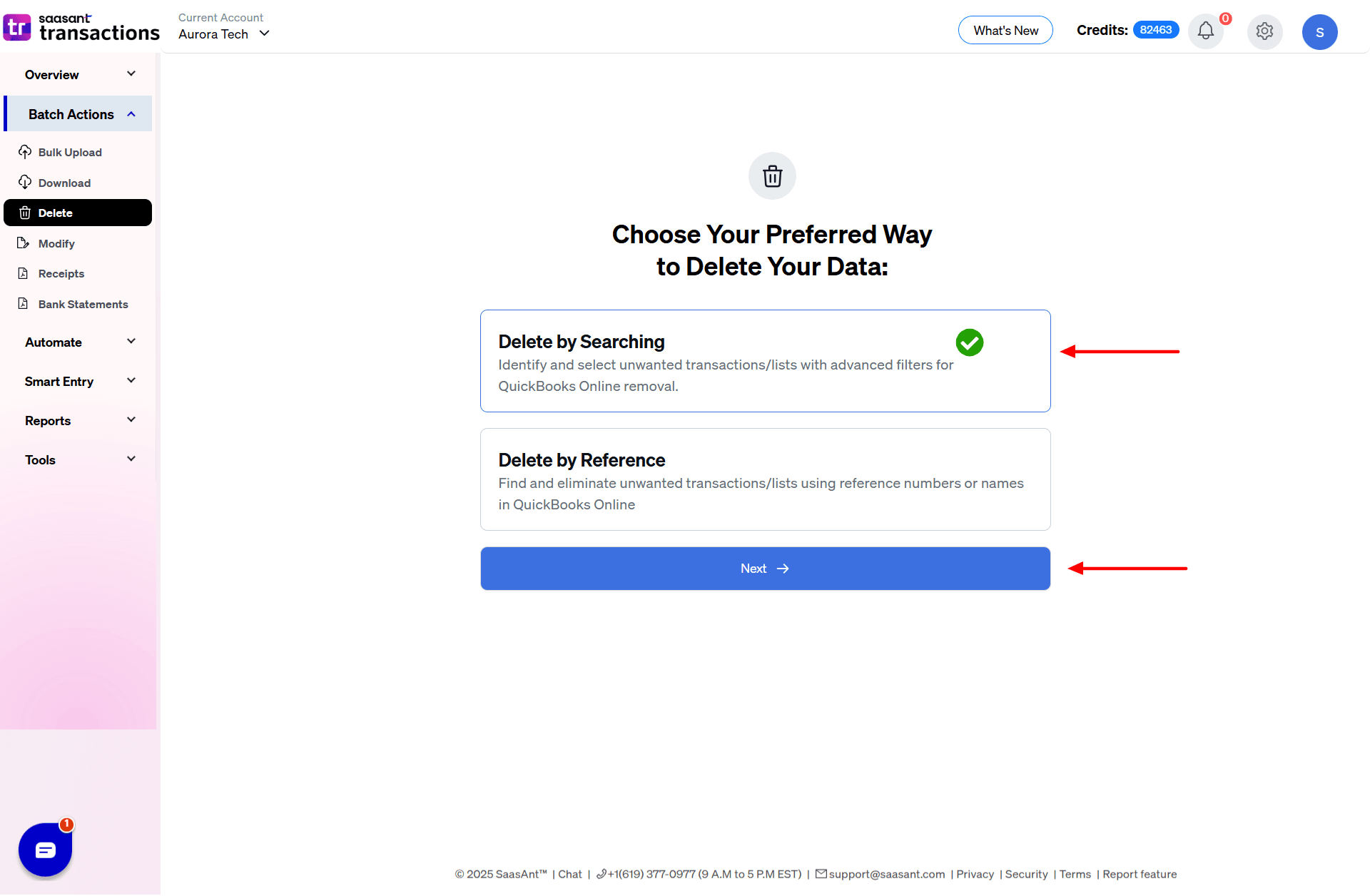Delete By search Purchase Order - SaasAnt Transactions Online.png