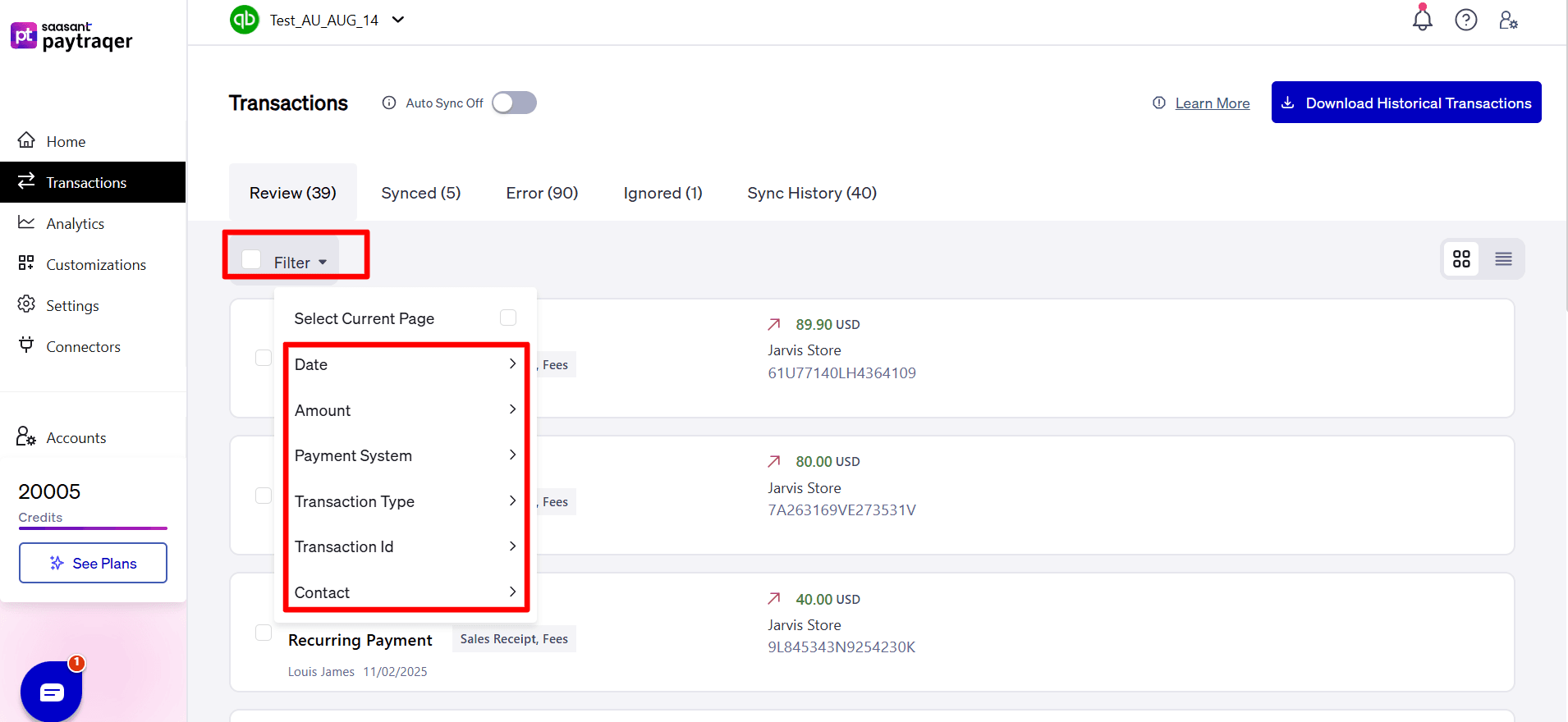 Transactions Common Filter Tab - PayTraQer.png
