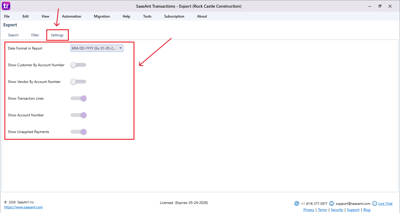 Sales Receipts - Settings.PNG