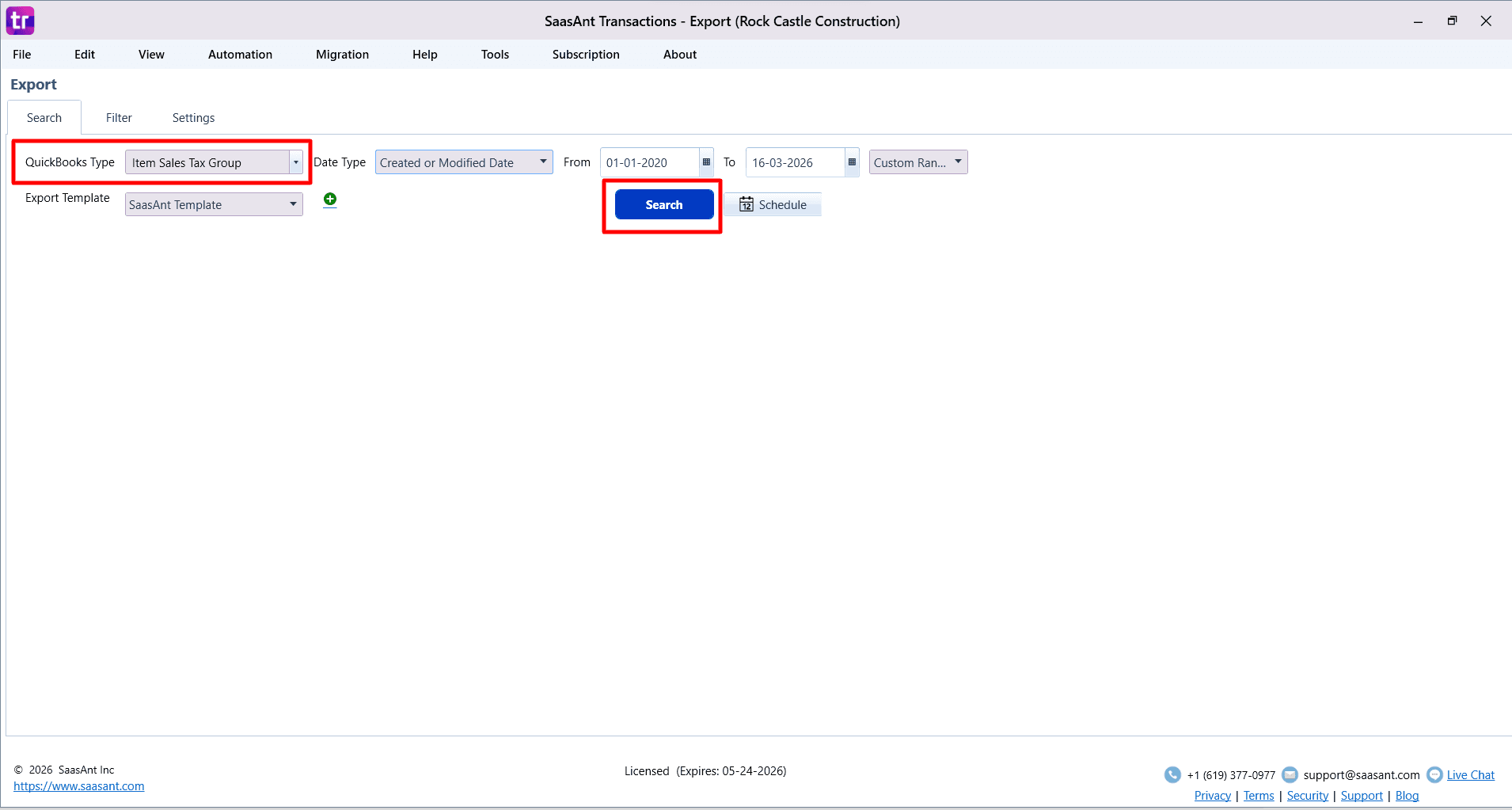 Select Sales tAX item Group - SaasAnt Transactions Desktop.png