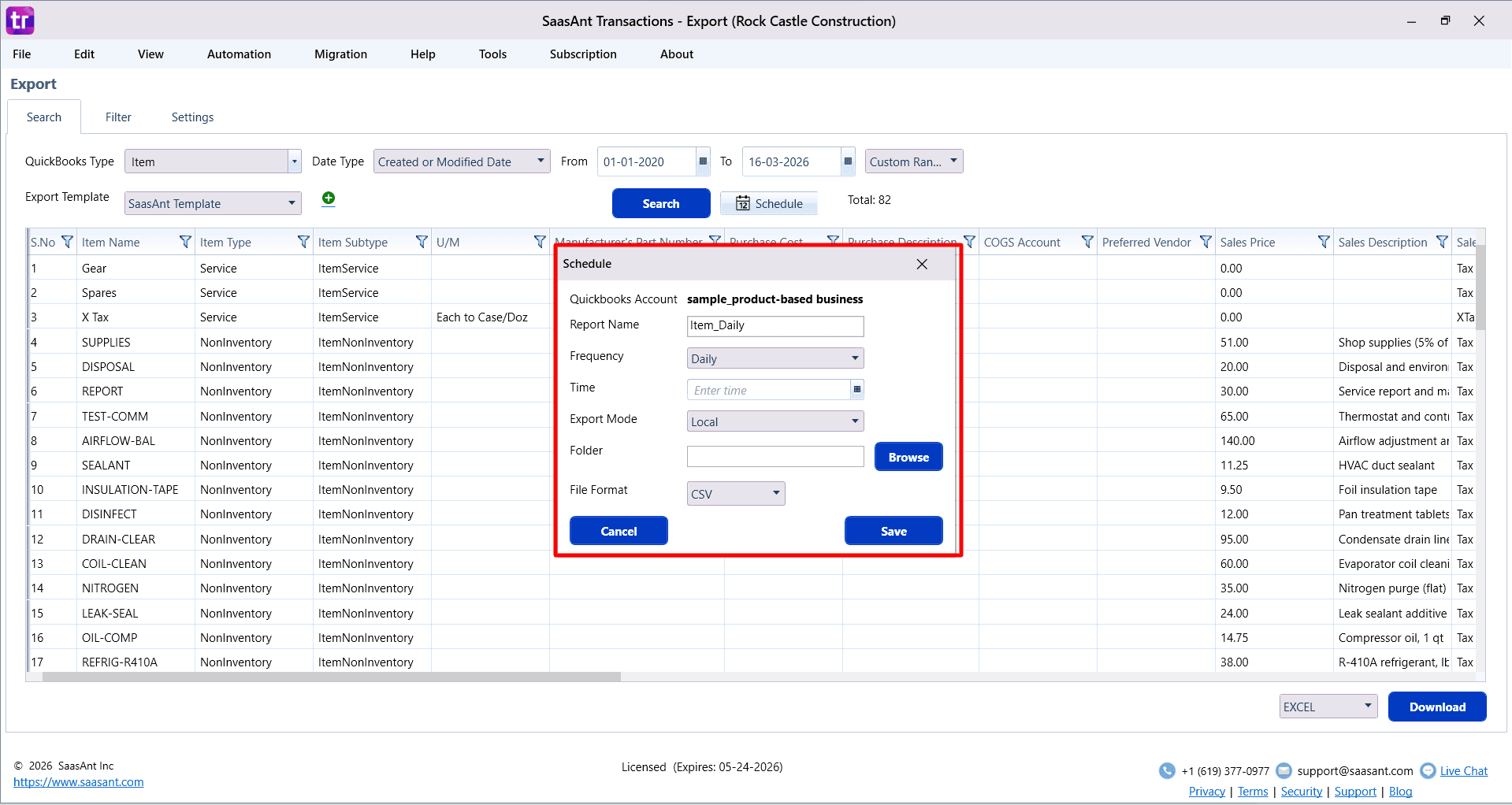 Scheduled Automation for Item - SaasAnt Transactions Desktop.png