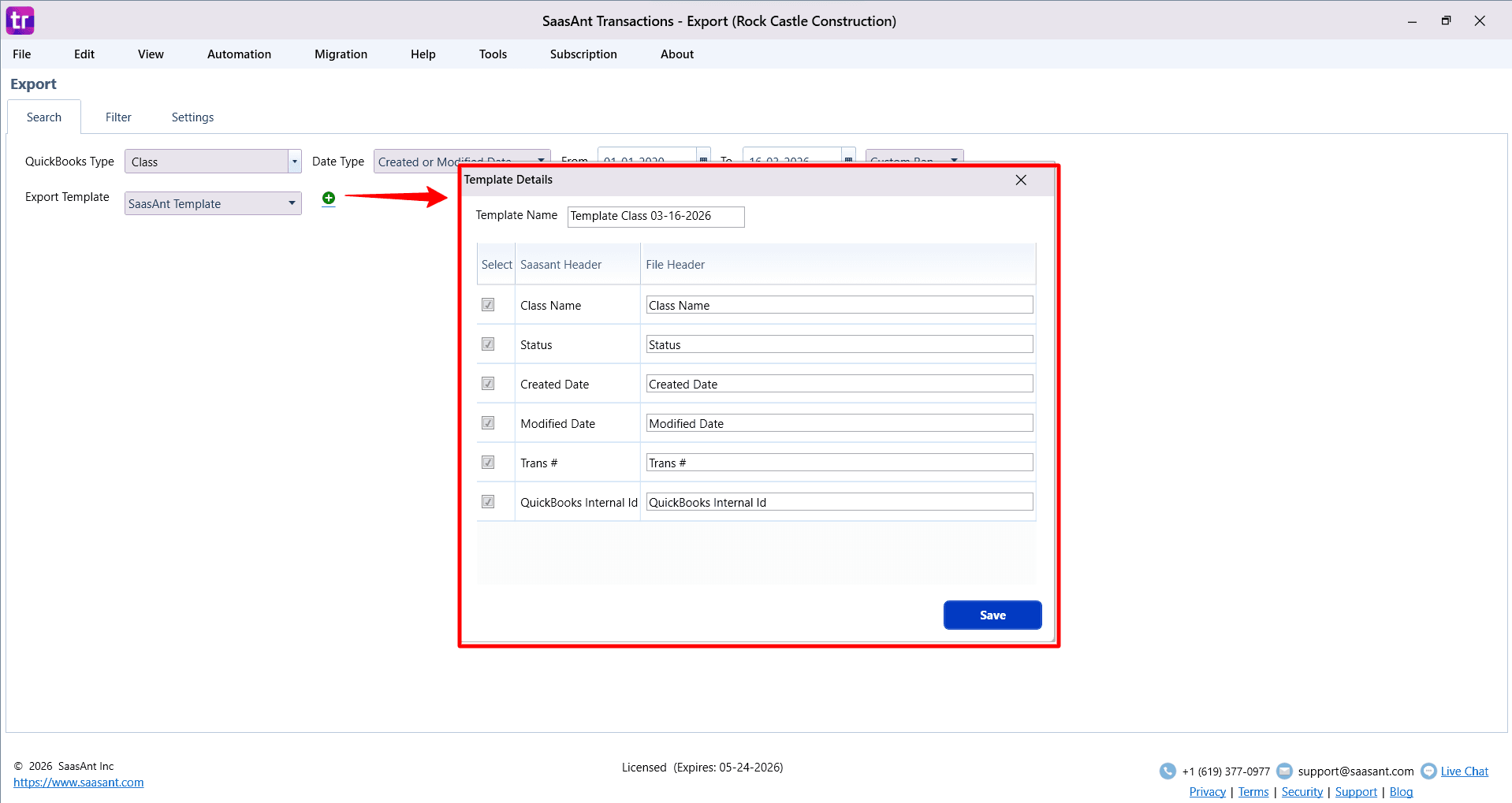 Add Template for Class - SaasAnt Transactions Online.png