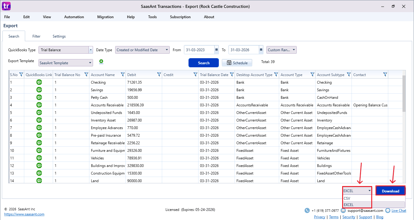 Download Trial Balance excel or csv.PNG