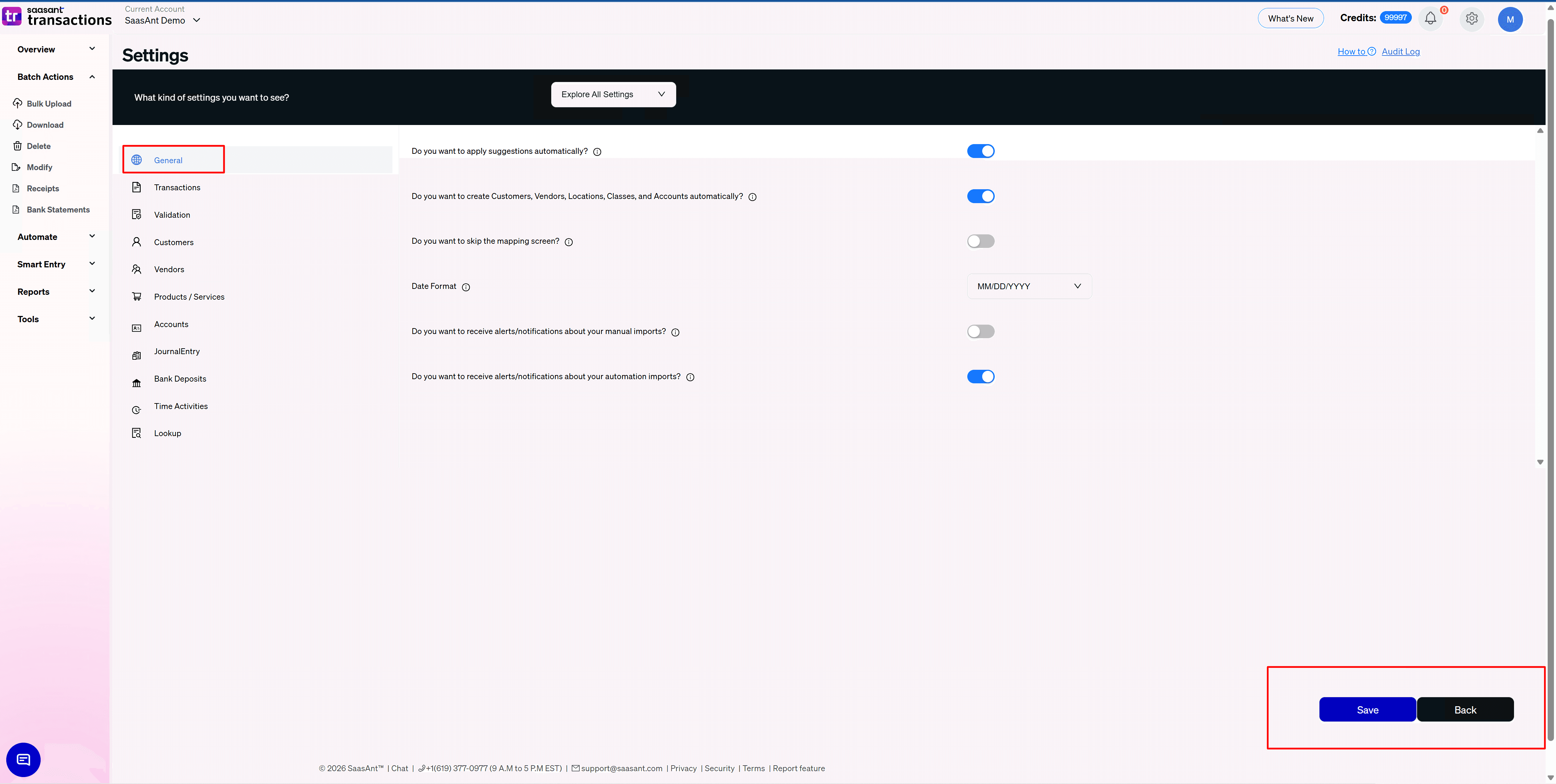 General Settings - SaasAnt Transactions Online.png