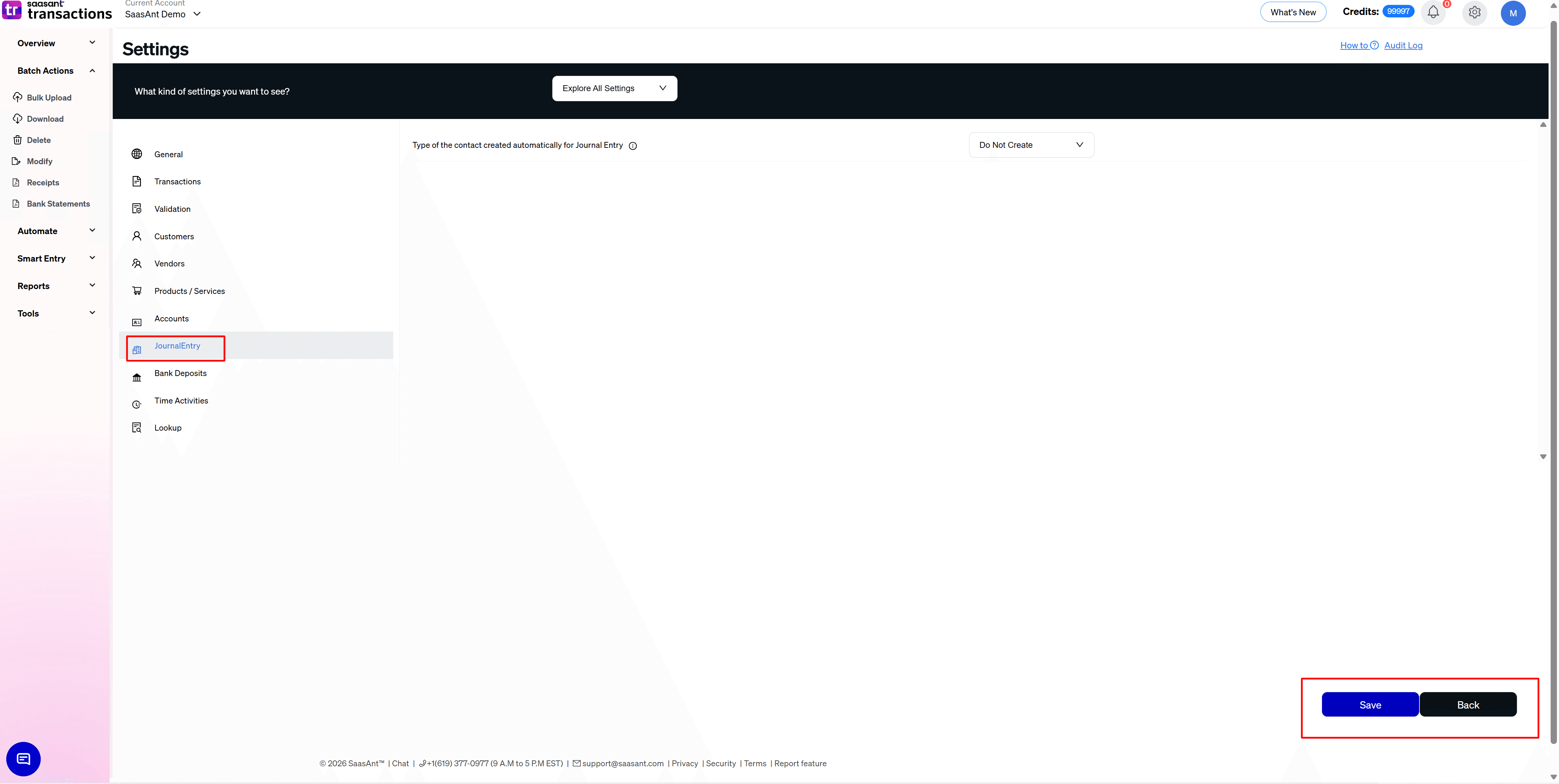 Journal Entries Settings - SaasAnt Transactions Online.png