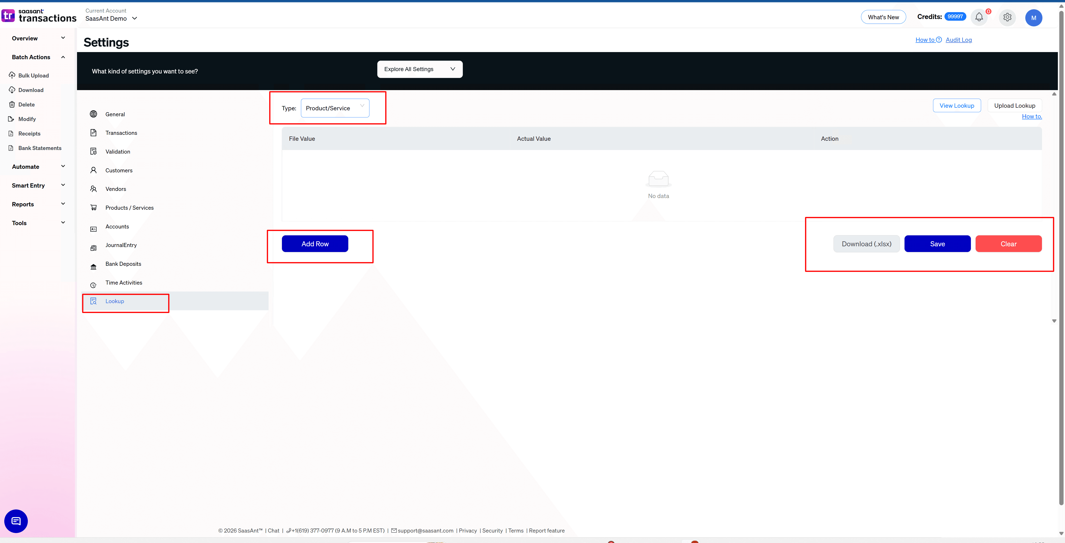 Product and Service Lookup Settings - SaasAnt Transactions Online.png