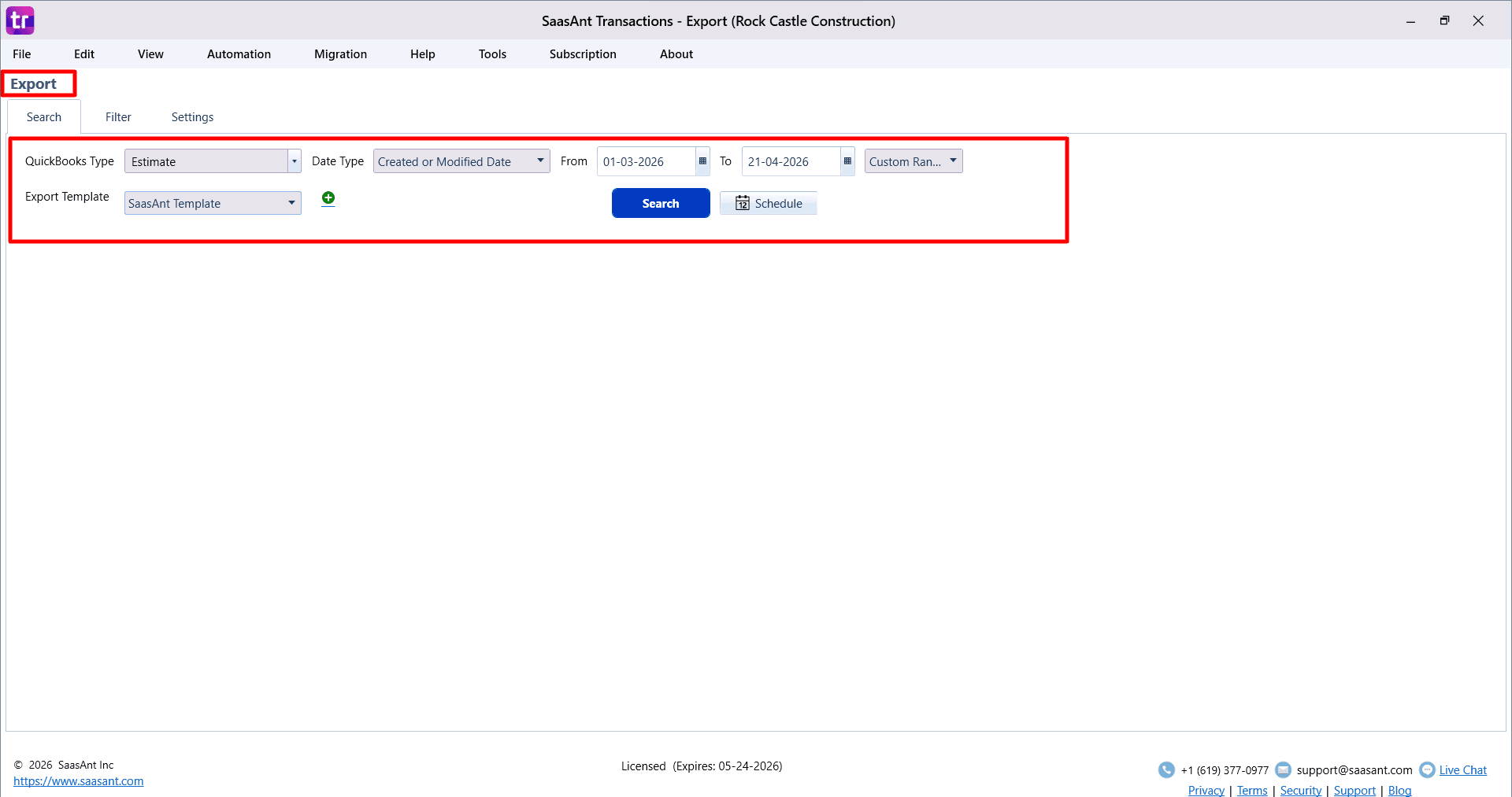 Select Estimates - SaasAnt Transactions Desktop.png