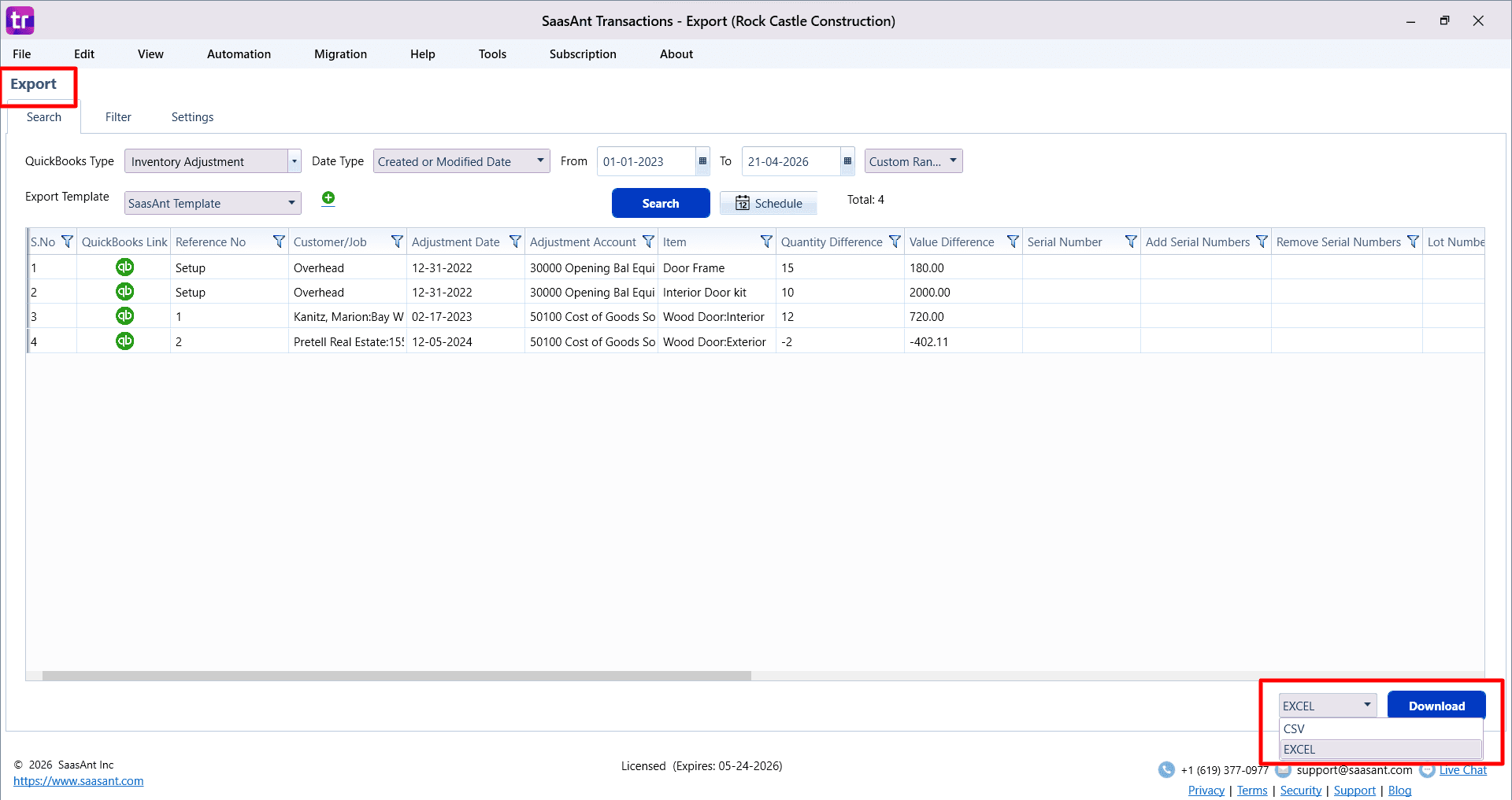 Download Excel or csv files for Inventory Adjustment.png