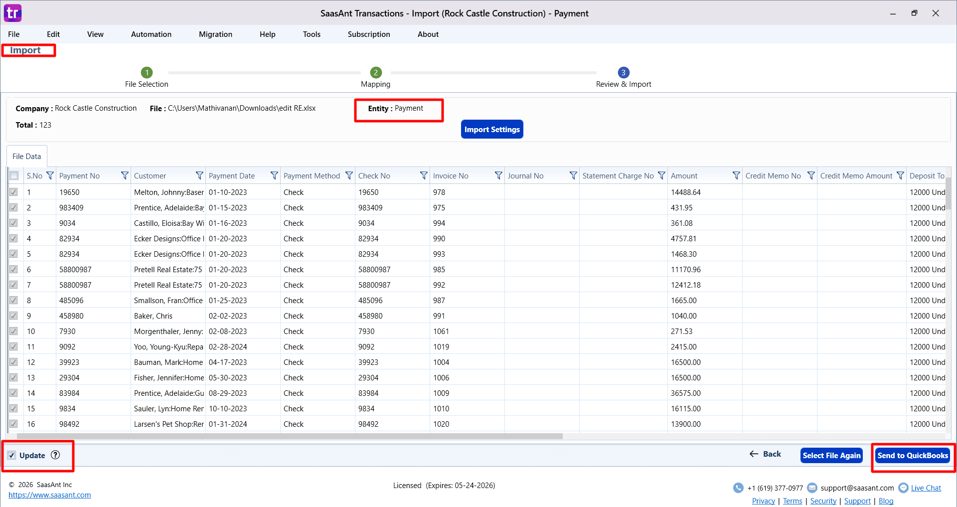 Update Payments in SaasAnt Transactions Desktop.png