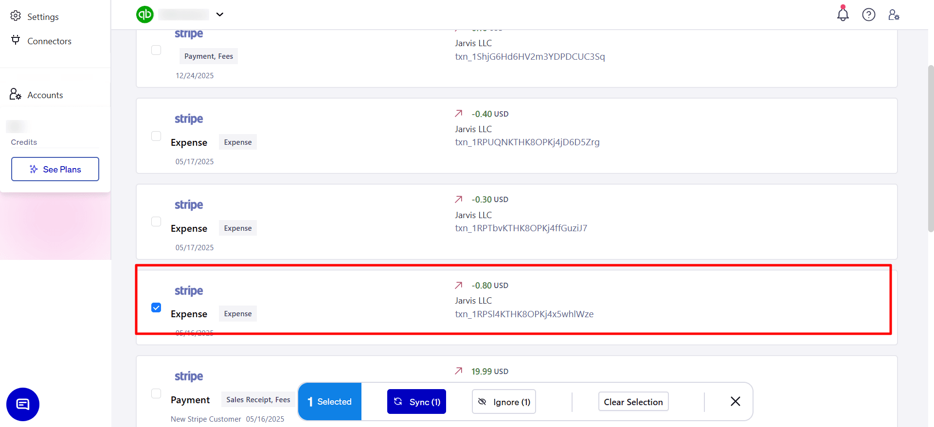 Stripe Expense Transactions for Review and Sync the Data in QuickBooks Online.png