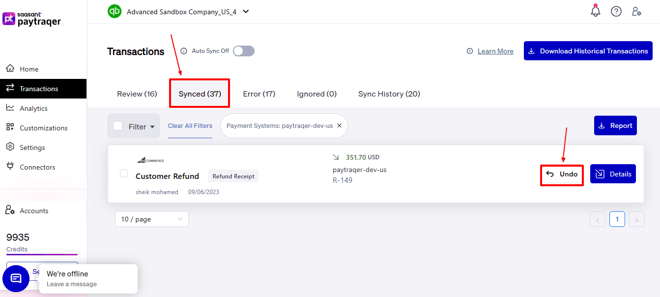 BigCommerce Undo tab in Synced.png