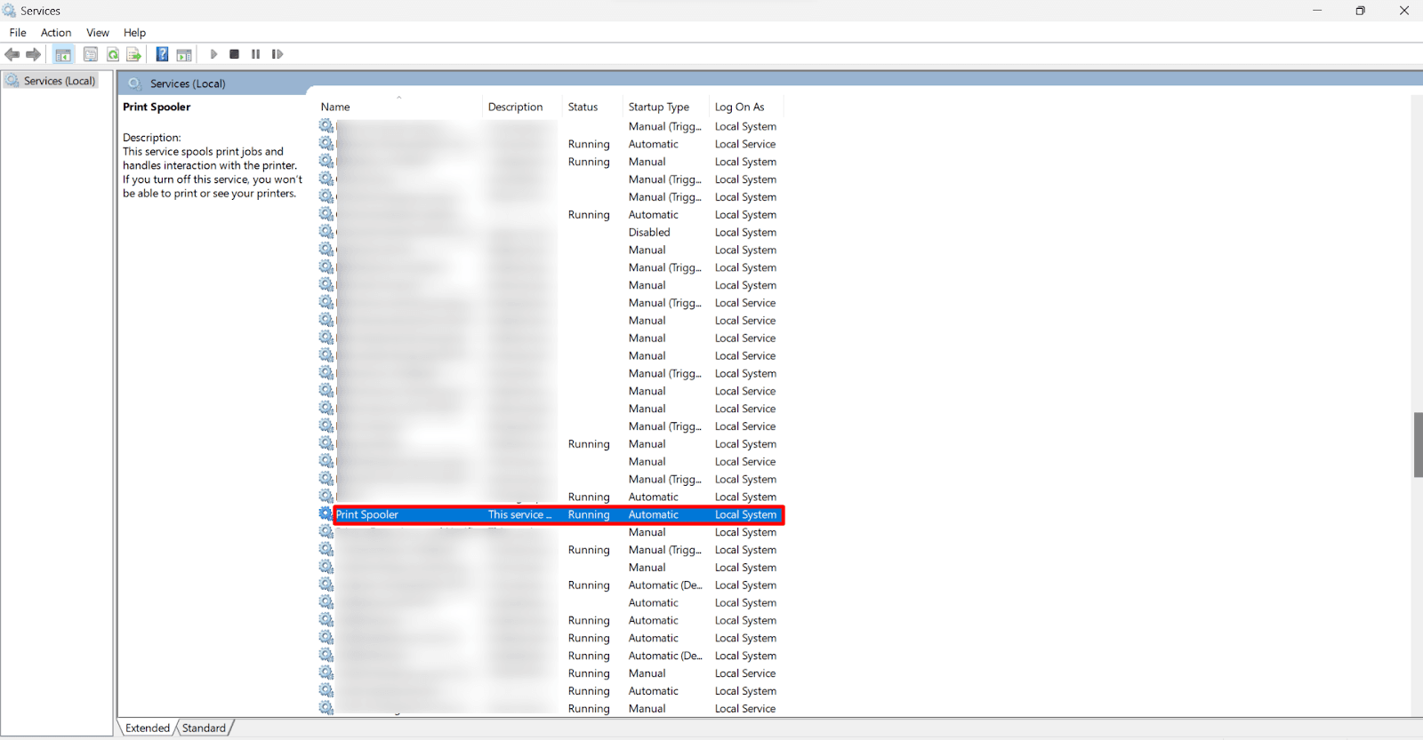 Restart Your Print Spooler Service