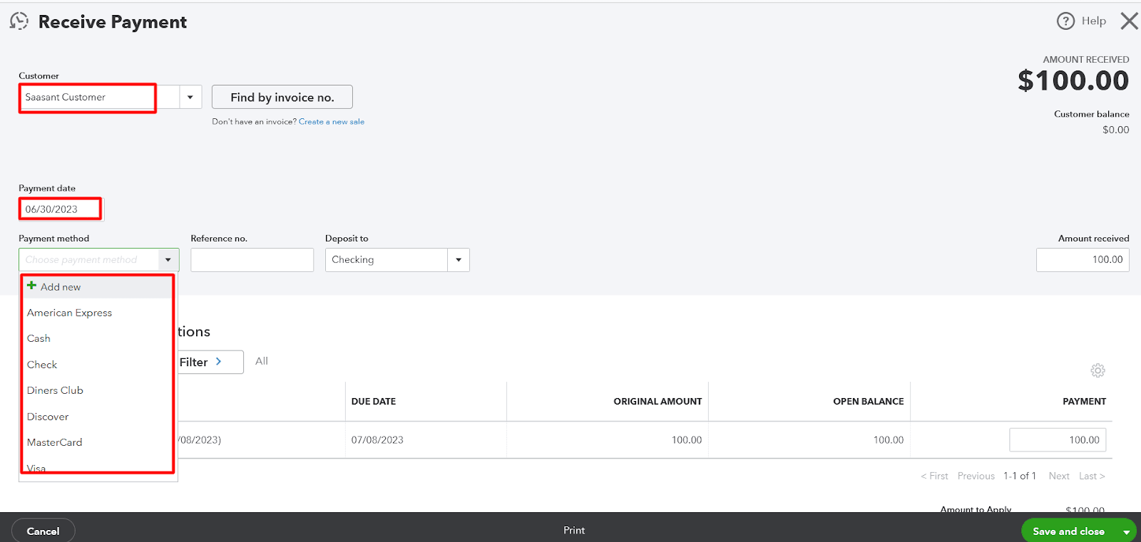Fill in the Payment Details