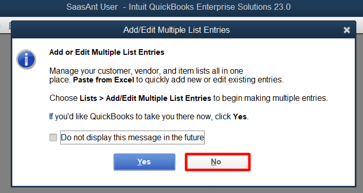 Choose Import Excel Files