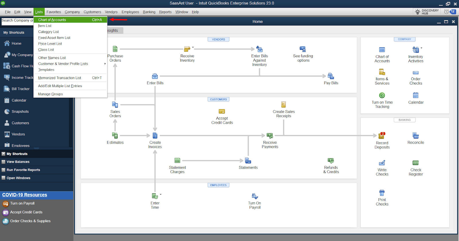 Create an Owner's Draw Account