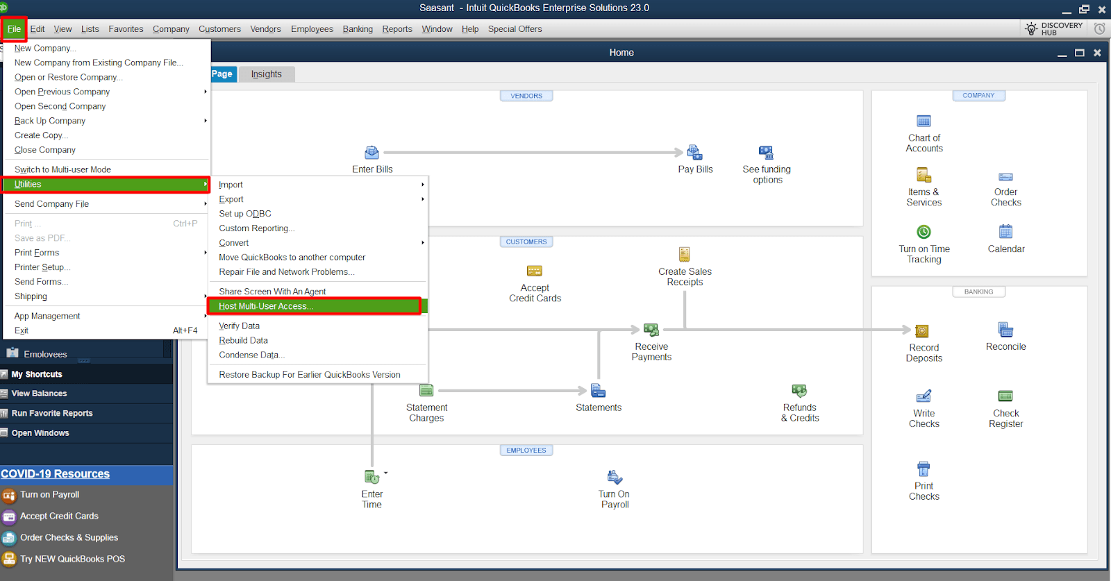 Check Host Mode on Each User's Computer