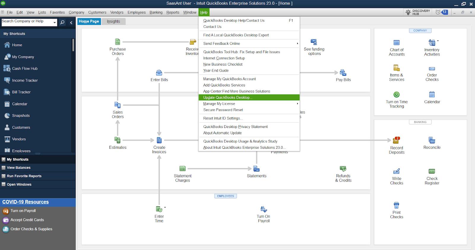 update QuickBooks 