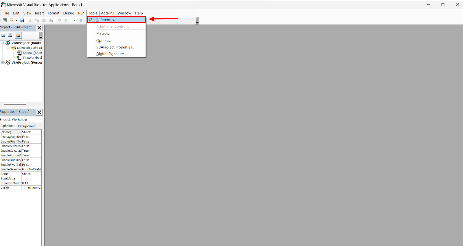 Select a Reference