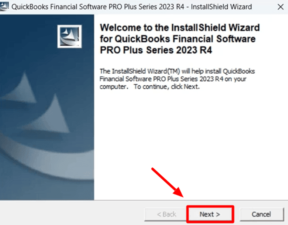 Open the downloaded file and click 'Next.'