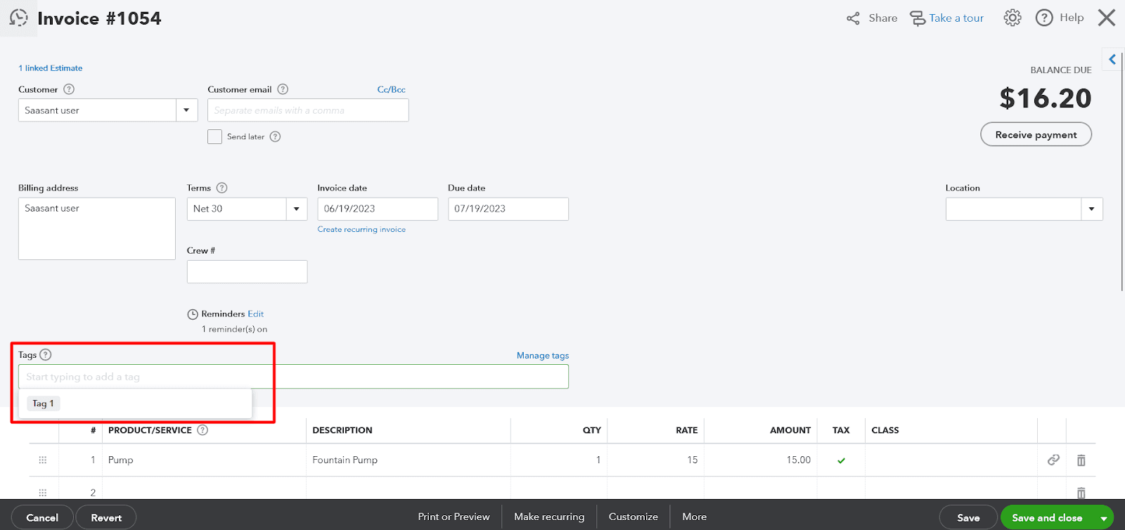 Assign Tags