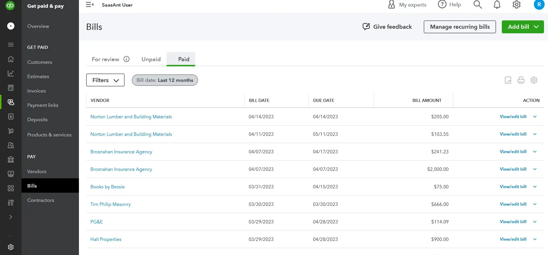 bill payment dates in quickbooks online to fix mismatched bills