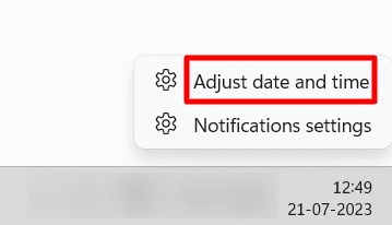 System Time and Date Verification