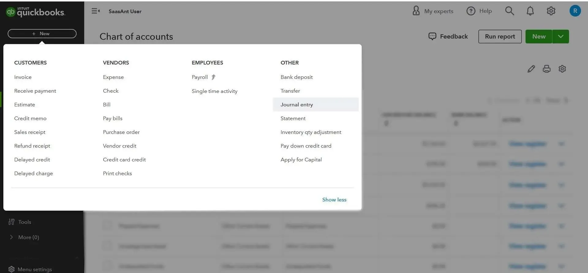 create a new journal entry to record PPP loan forgiveness
