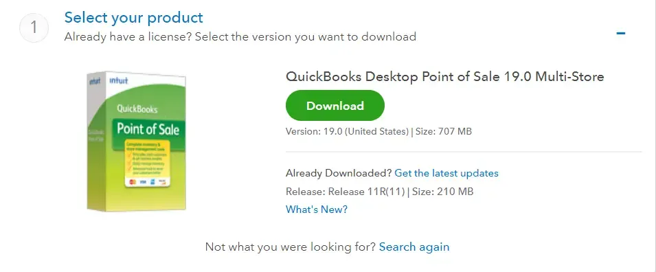 download the quickbooks pos product