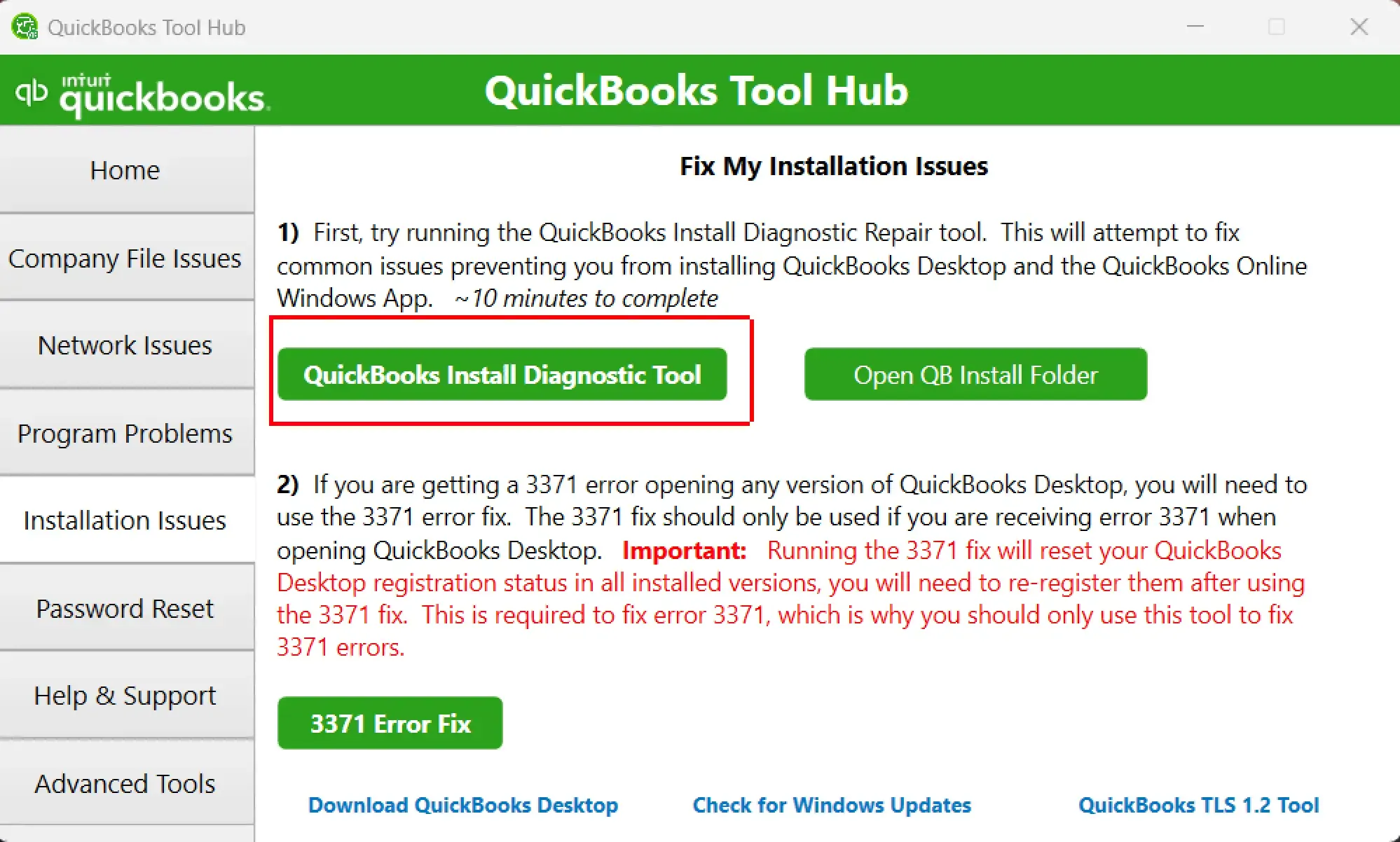 downloading quickbooks install diagnostic tool to troubleshoot quickbooks connection issues