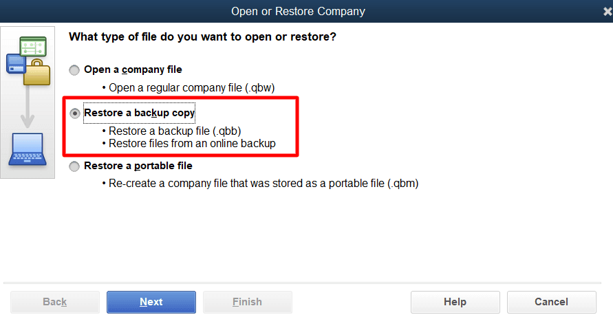 Open or Restore Company