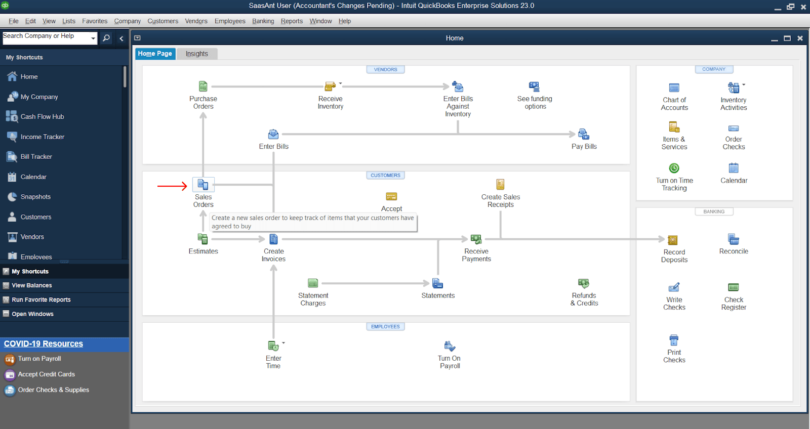 Creating an Invoice from a Sales Order
