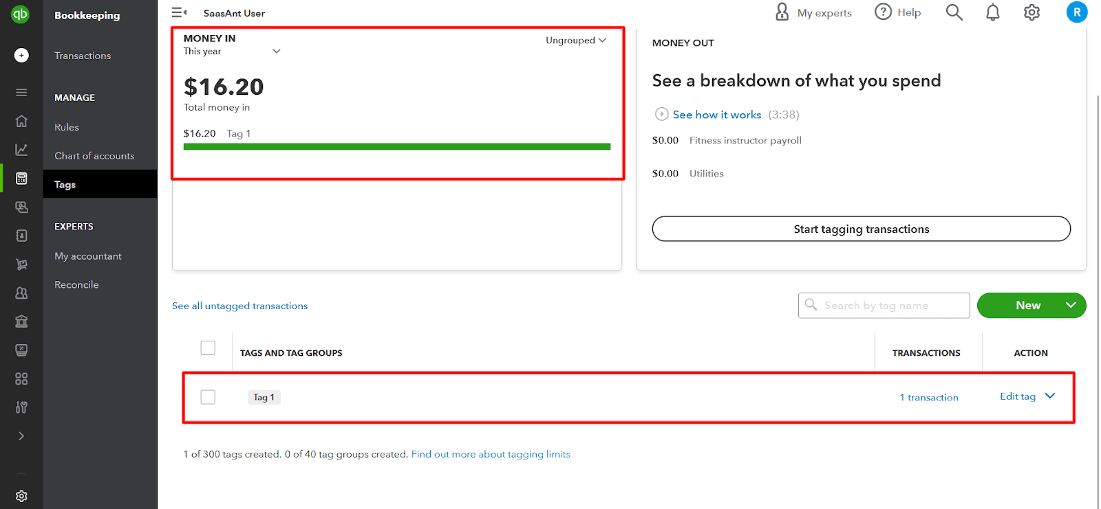 Analyze Your Financial Data with Tags
