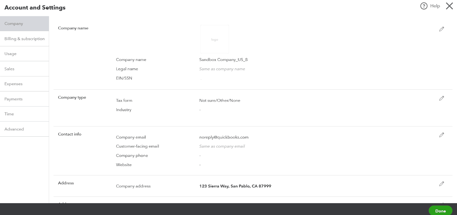 Step 3: Edit Business Details