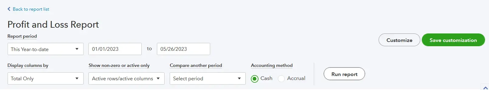 profit and loss report in quickbooks online to resolve unapplied cash payments