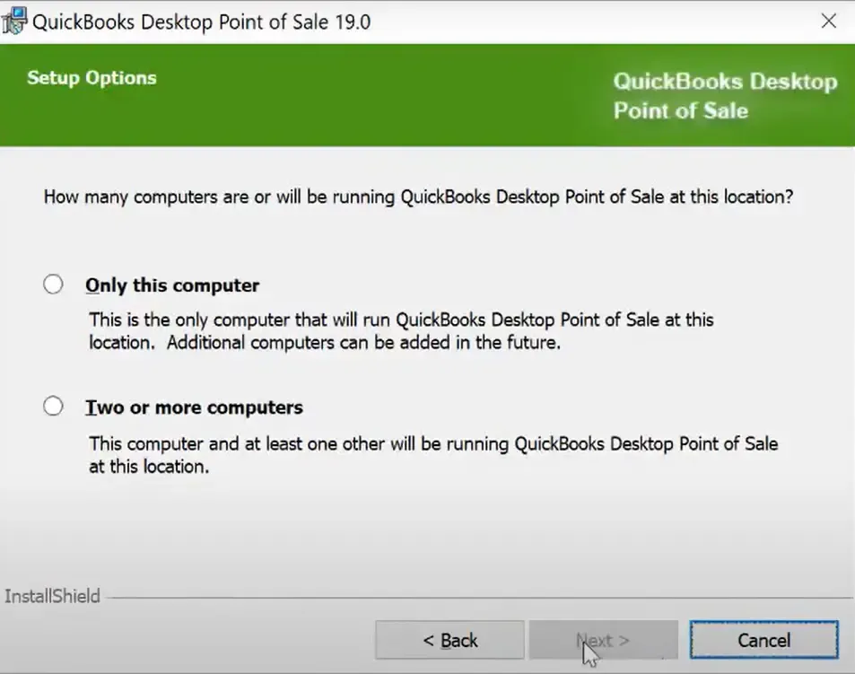 quickbooks desktop pos select how many computers to install