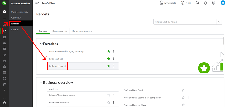 Generating an Income Statement in QuickBooks Online