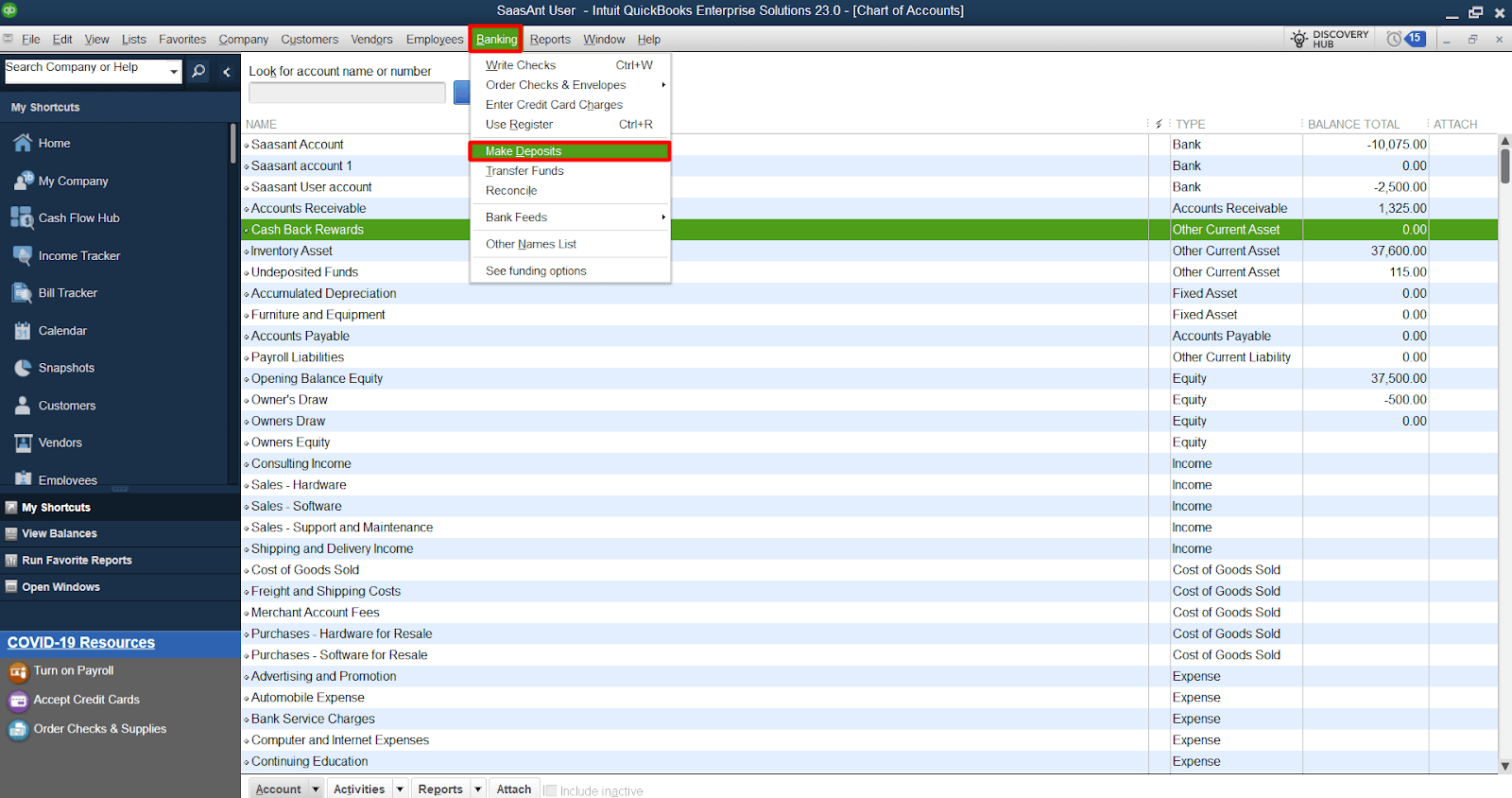 Record Cash Back Deposits