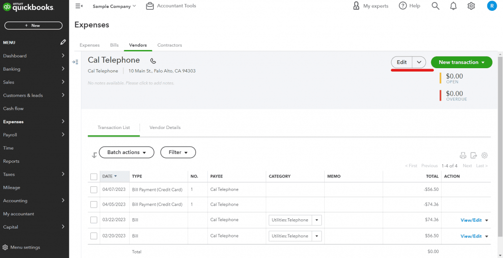 setting up 1099 vendors in QuickBooks online