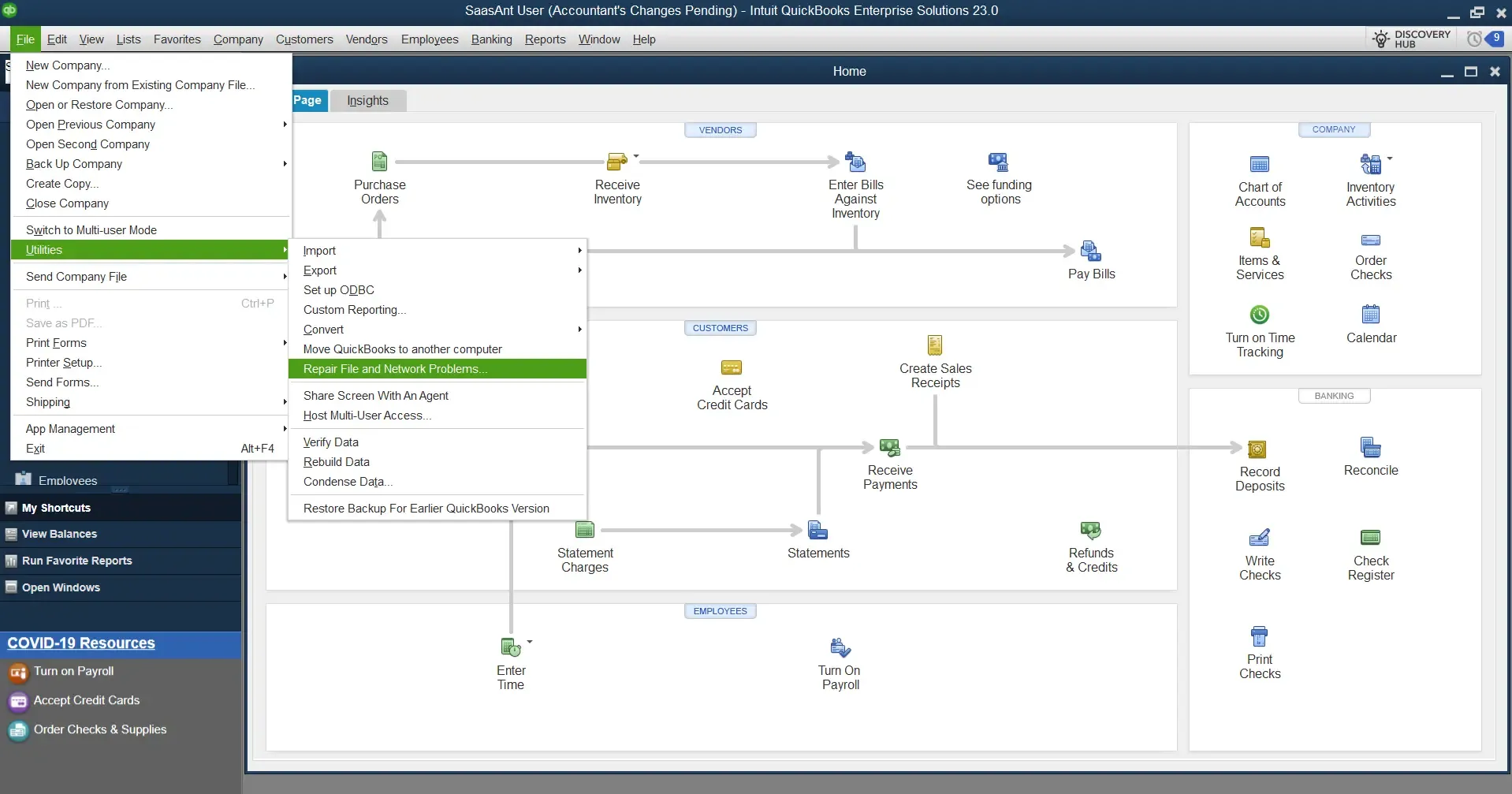 using diagnostic tool to resolve connection issues