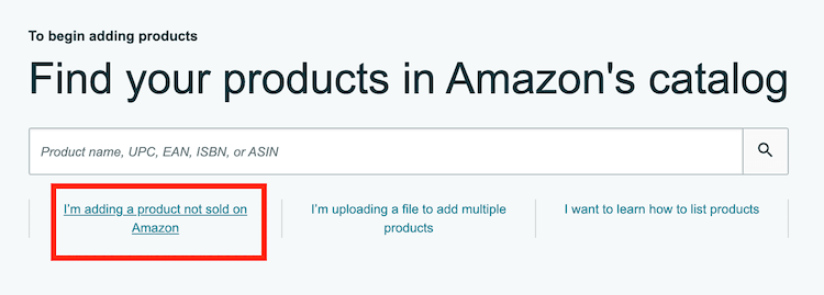 Amazon Inventory adding product 
