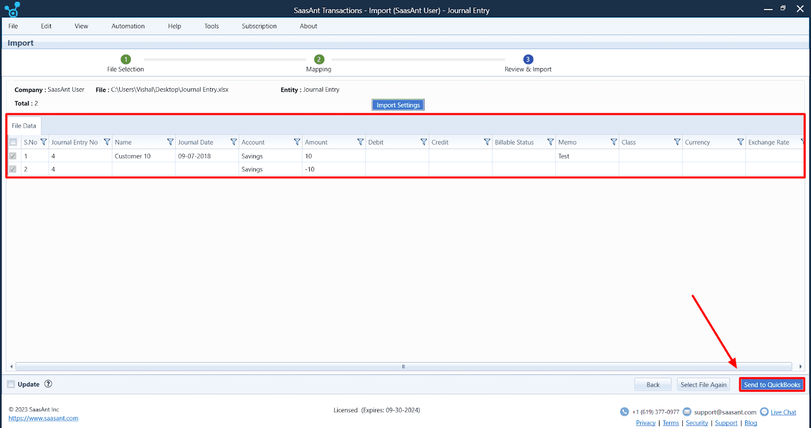 Procedure To Import Journal Entries Into Quickbooks Desktop 3531