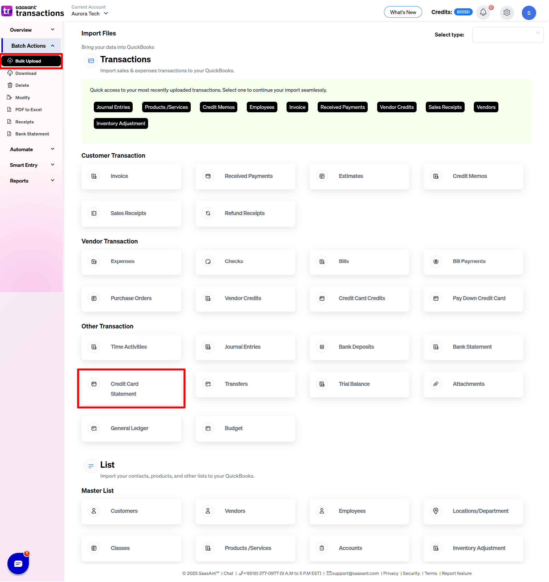 Upload Credit Card Transactions - SaaasAnt Transactions Online.png