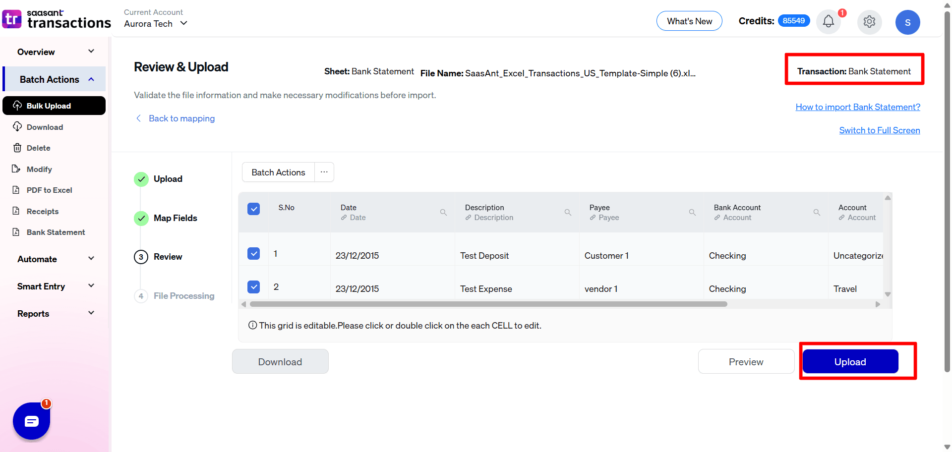 Upload Bank Statement - SaasAnt Transactions Online.png